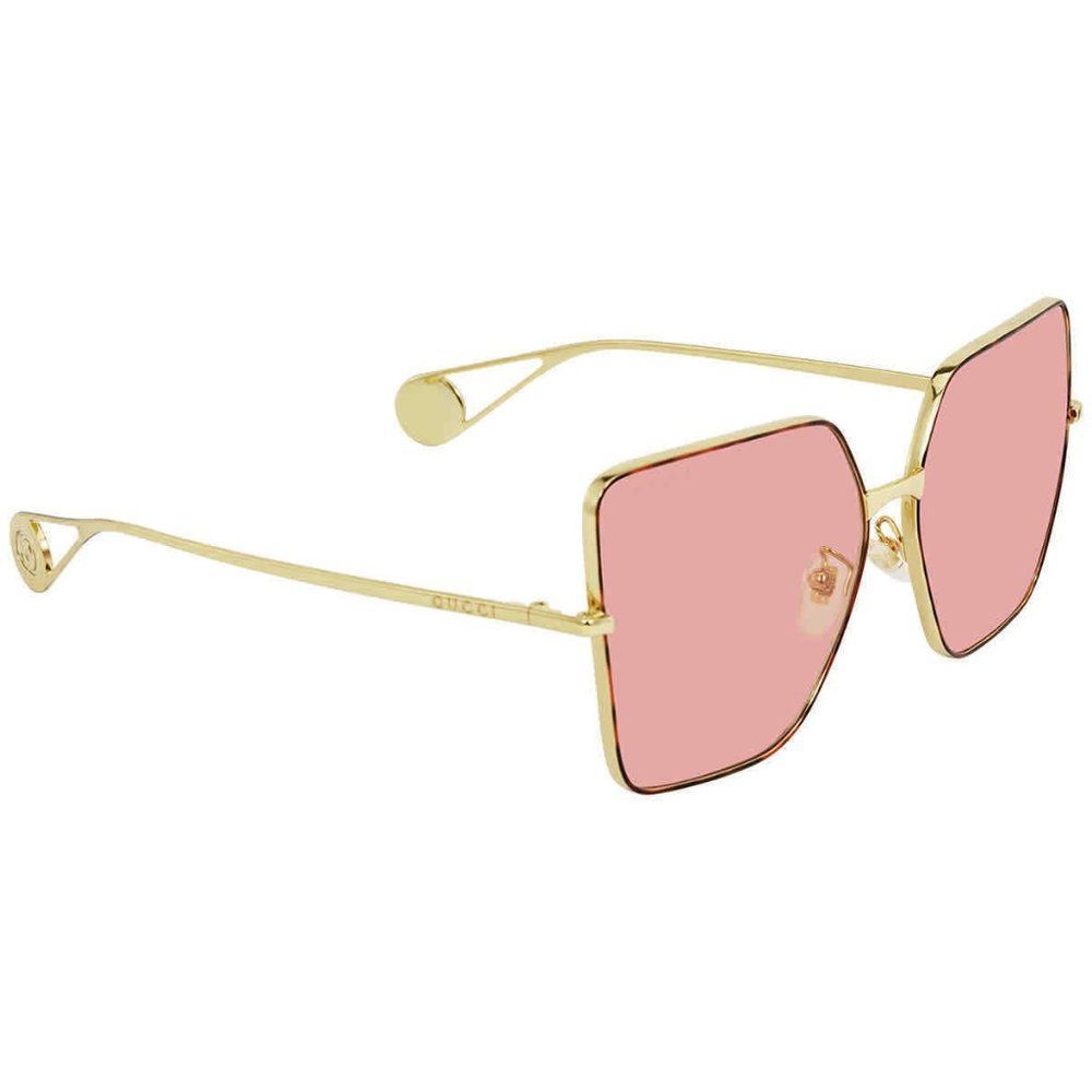 NEW Gucci Pink and Gold Butterfly Women's Sunglasses